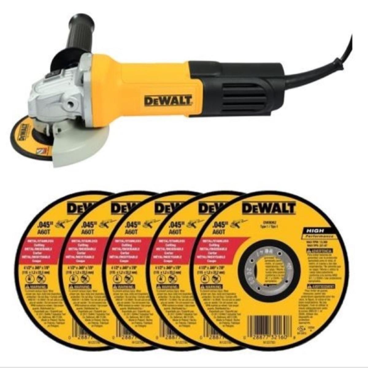 Kit de esmeriladora 41/2 y 5 discos