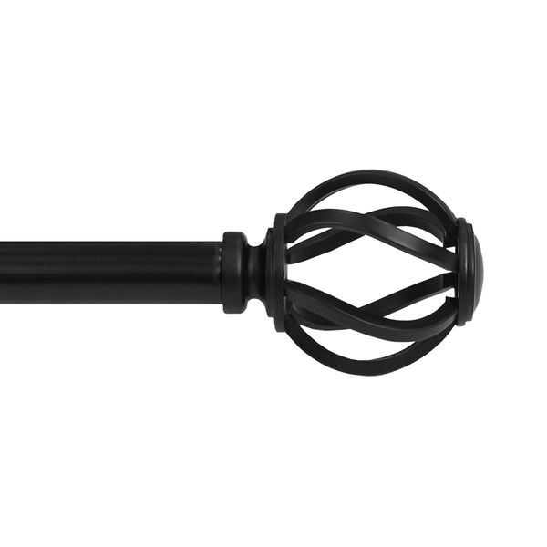 SET CORTINERO JAULA 5.58 X 133.89 CM NEGRO MATE