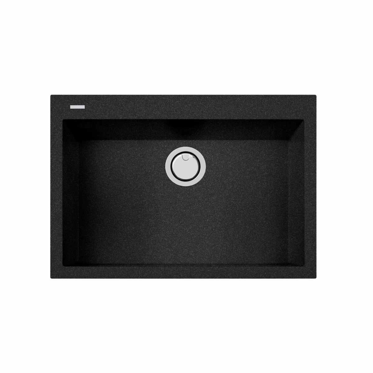 Tarja de cuarzo modelo singola grande color negro 76 x 50 x 20
