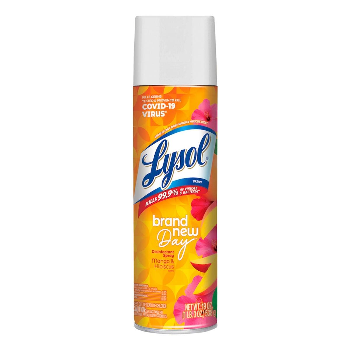 Lysol aersol brand new day mango hibiscus