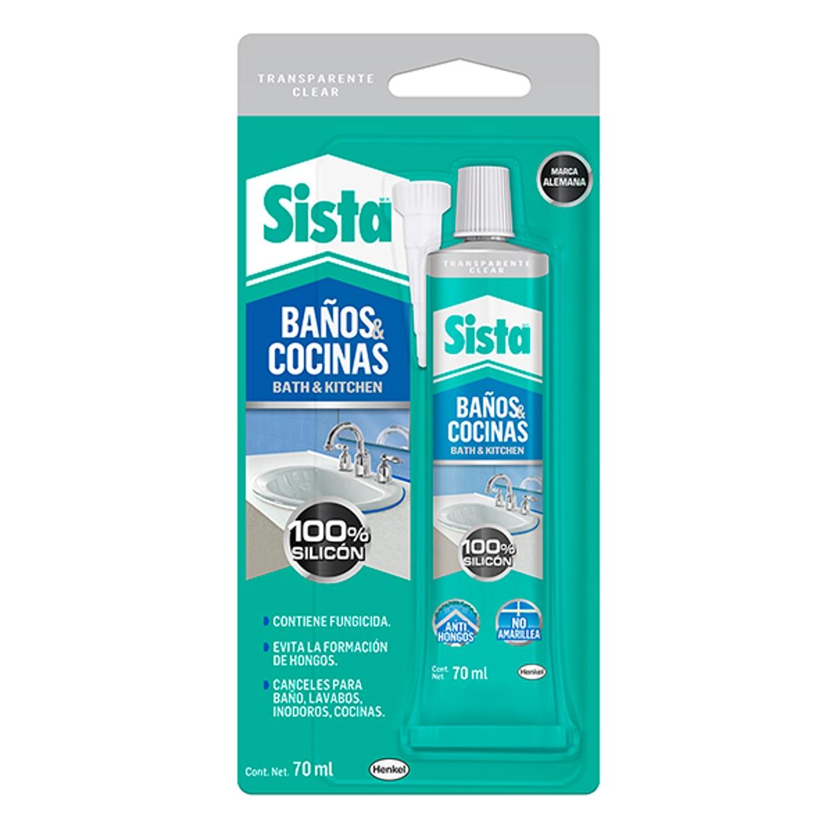 Sista f101 baños y cocinas transparente 70 ml