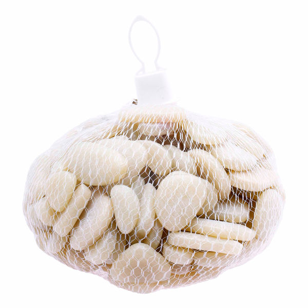 PIEDRA DECORATIVA DE VIDRIO COLOR HUESO 2KG