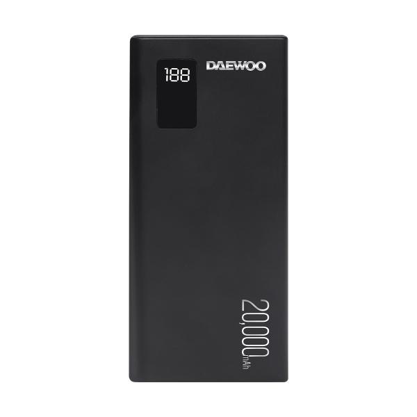 POWER BANK 20,000MAH DAEWOO COLOR NEGRO PB20DW