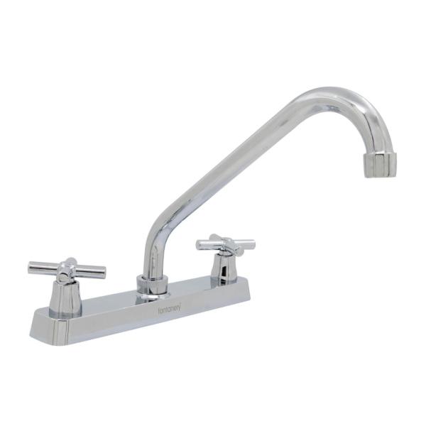 MEZCLADORA ABS PARA FREGADERO ACABADO CROMO MAN CRUCETA