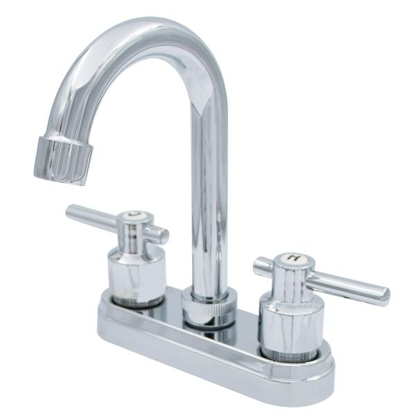 MEZCLADORA ABS PARA LAVABO ACABADO CROMO TIPO BAR