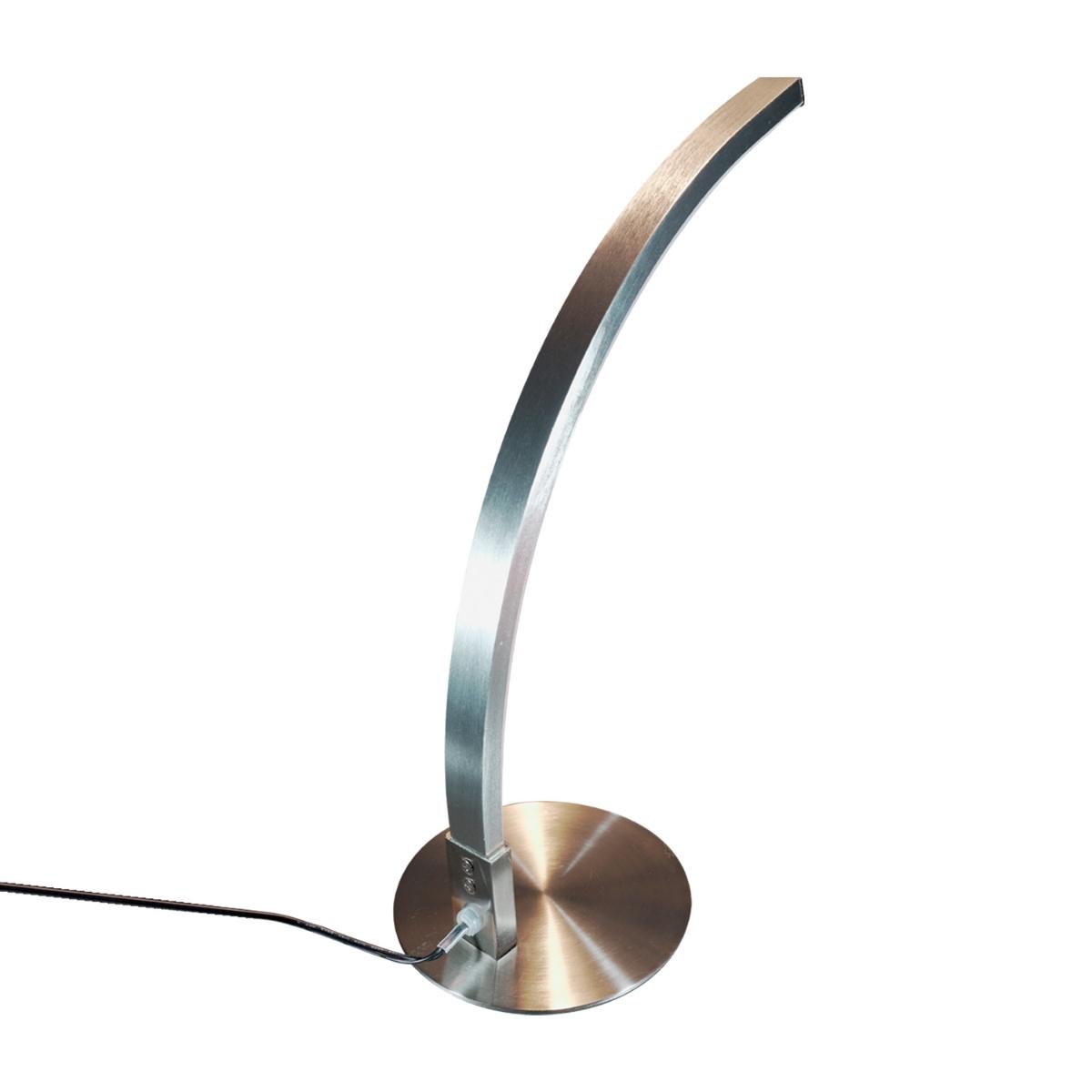 Lámpara de escritorio led 7w, luz cálida, diseño moderno, ideal para lectura, recamara, sala, satin