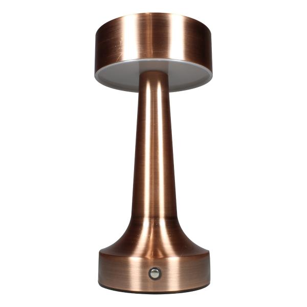 LÁMPARA DE MESA LED RECARGABLE TÁCTIL LAMPARA DE 3 TEMPERATURAS, LUZ NOCTURNA COLOR BRONCE