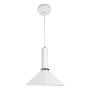 LAMPARA DE SUSPENDER DECORATIVA INTERIOR PARA HABITACIÓN LED MODERNA PARA TECHO, BLANCO SIN FOCO