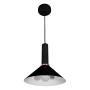 LAMPARA DE SUSPENDER DECORATIVA USO INTERIOR LÁMPARA LED LUZ FRIA, COLOR NEGRO