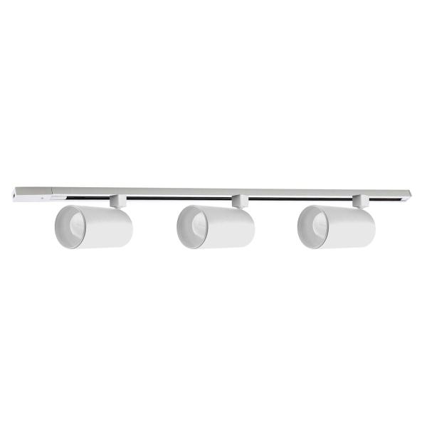 ILUMINACION DE RIEL, 1 MT, DISEÑO MINIMALISTA Y MODERNO, BLANCO, LUZ CÁLIDA, CABEZAL GIRATORIO