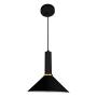 LAMPARA DE SUSPENDER DECORATIVA INTERIOR PARA HABITACIÓN LED MODERNA PARA TECHO, NEGRO SIN FOCO