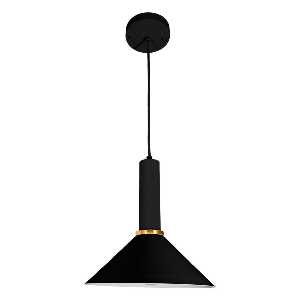 Lampara de suspender decorativa interior para habitación led moderna para techo, negro sin foco