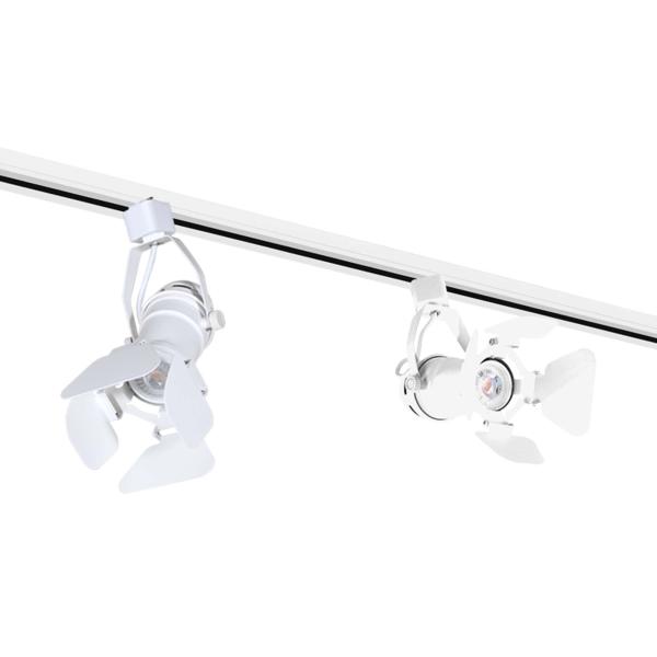 ILUMINACIÓN DE RIEL LED 2 MTS BLANCO LUZ CÁLIDA ATENUABLE 2700K