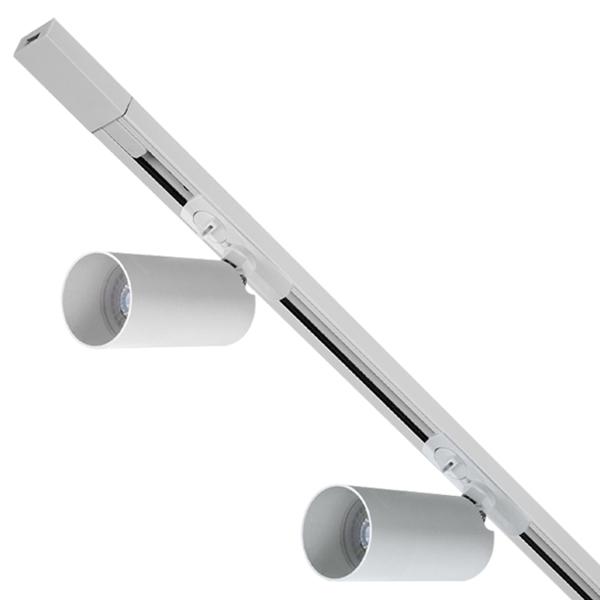 KIT DE ILUMINACIÓN DE RIEL LED 2 MTS LUZ CALIDA BLANCA