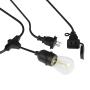 GUIRNALDA DE LUCES LED, USO EXTERIOR, 15 FOCOS, 14.63M, IP 65, PARA JARDINES Y TERRAZAS, LUZ CALIDA
