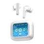 AUDÍFONOS TWS CON PANTALLA LCD TACTIL BLANCO BTH050B