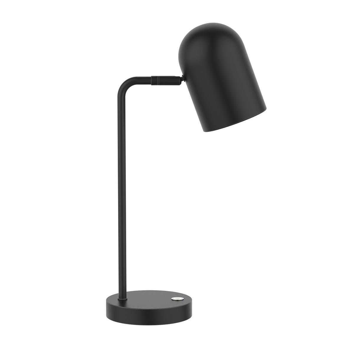 Lampara de escritoria 1 luz negra