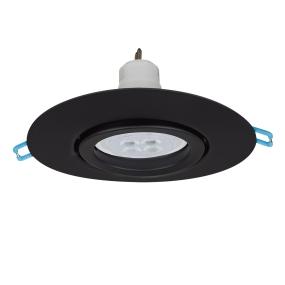 LUMINARIO EMPOTRADO EN TECHO 5" ORIENTABLE NEGRO
