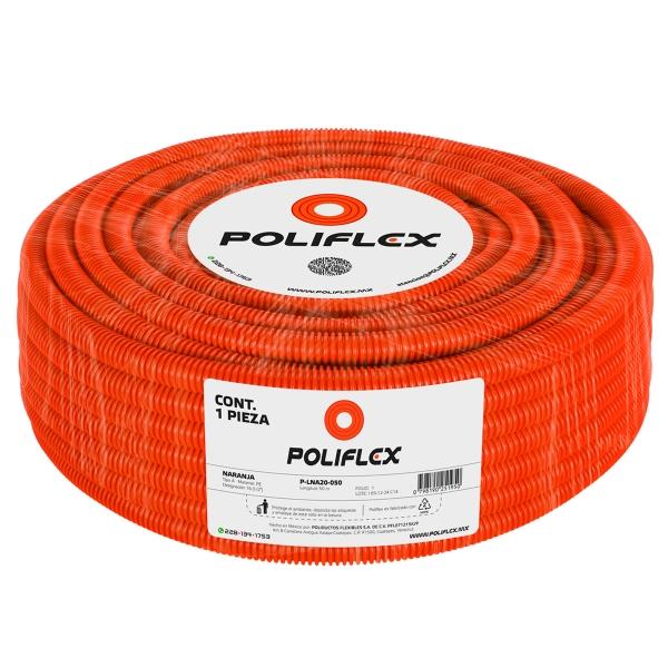 POLIFLEX NARANJA 1/2 ROLLO CON 50M