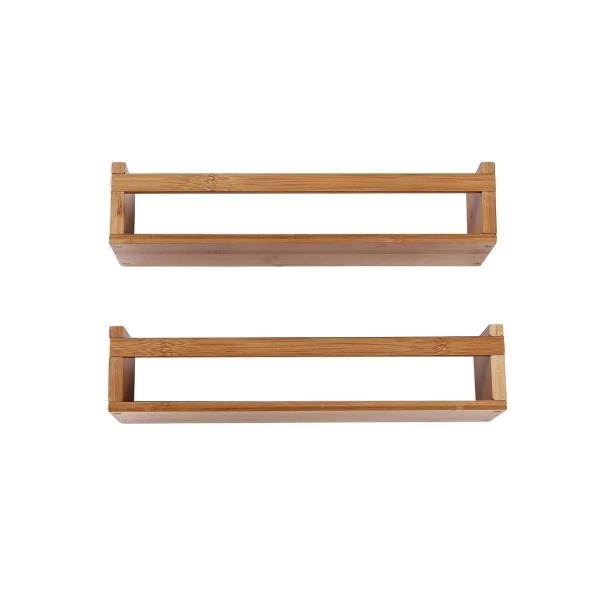 REPISAS PARA BAÑO DE BAMBÚ 2 PIEZAS