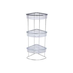 ORGANIZADOR PARA BAÑO ESQUINERO 3 NIVELES CROMO