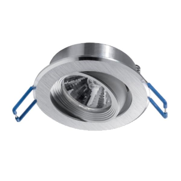 LUMINARIO EMPOTRADO ORIENTABLE C/FOCO LED MR16 GU5.3