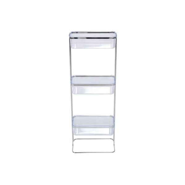 ORGANIZADOR PARA BAÑO RECTANGULAR 3 NIVELES CROMO