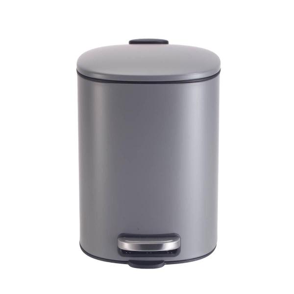 BOTE DE BASURA 5 L GRIS MATE