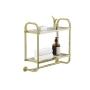 REPISA PARA BAÑO CON CRISTAL 2 NIVELES DORADO
