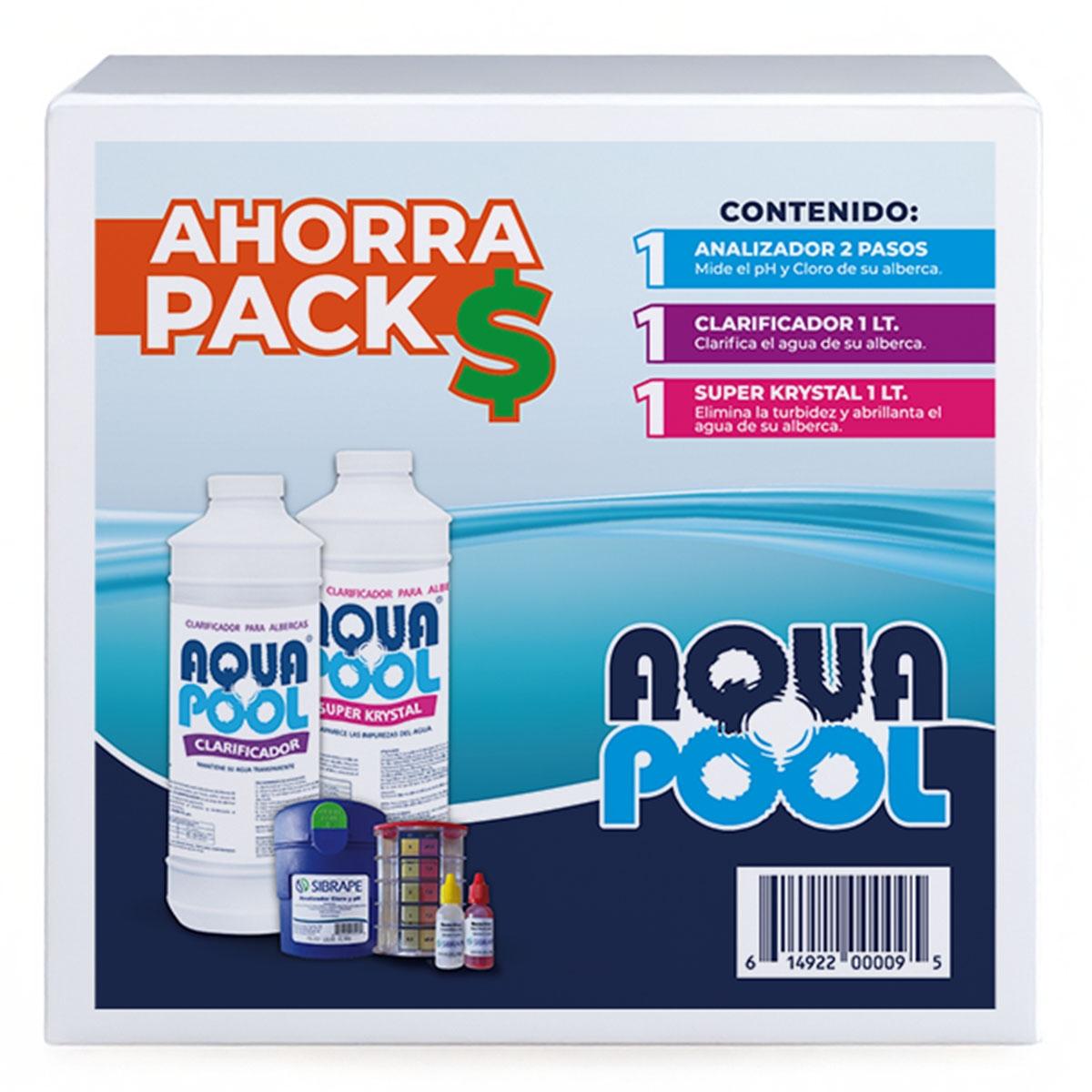 Aqua pool tripack de mantenimiento para albercas armables