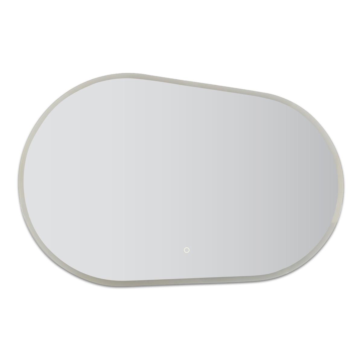 Espejo asimétrico modelo grasse con luz led 120 cm x 80 cm