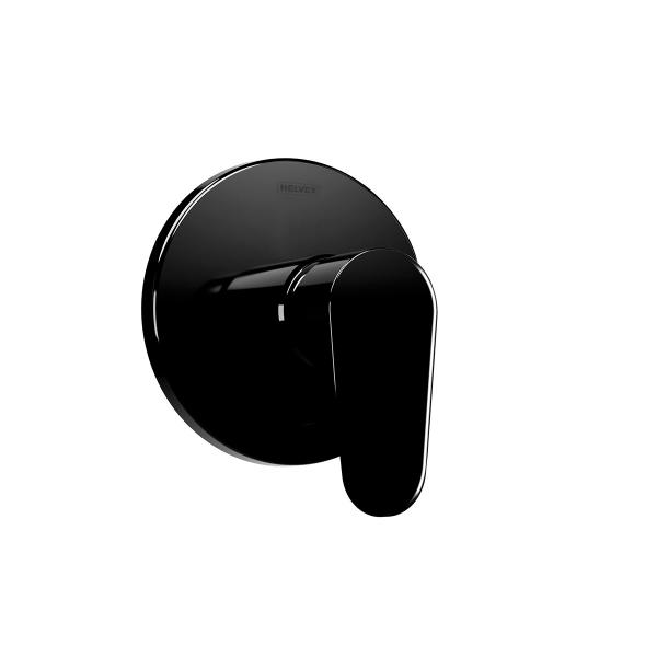 MONOMANDO CENTURY PARA REGADERA SIN DESVIADOR EN ACABADO NEGRO