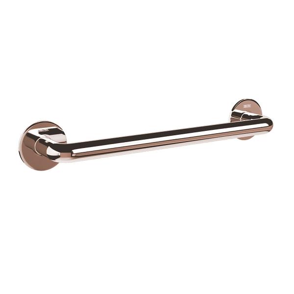 TOALLERO DE BARRA TUBULAR EN ACABADO ROSA CROMO AURA