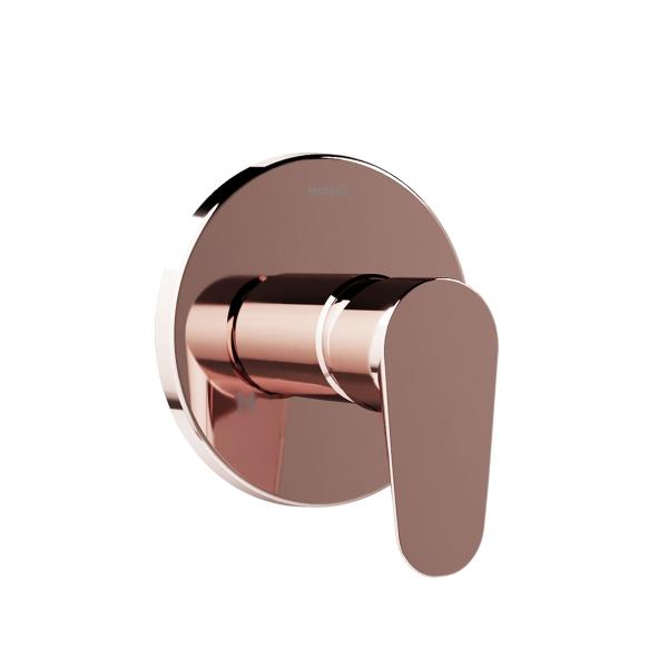 MONOMANDO CENTURY PARA REGADERA SIN DESVIADOR EN ACABADO ROSA CROMO AURA