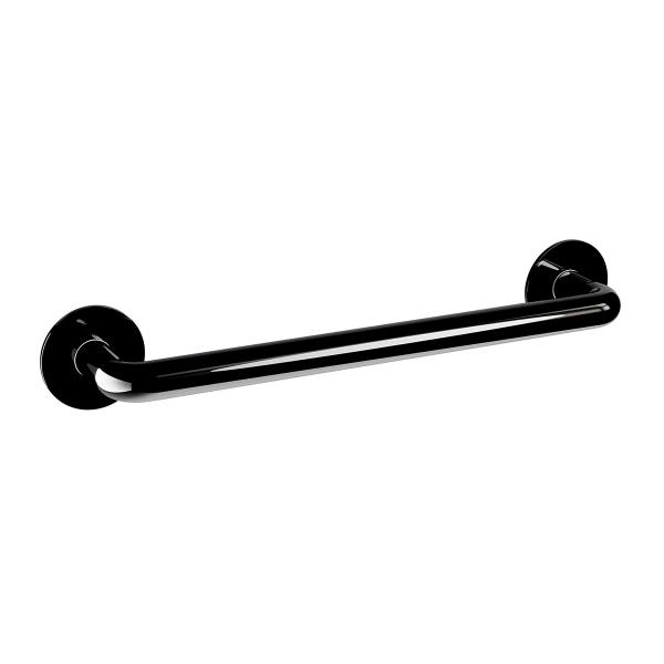 TOALLERO DE BARRA TUBULAR EN ACABADO NEGRO CROMO OBSIDIANA
