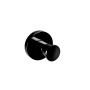 GANCHO SENCILLO TUBULAR EN ACABADO NEGRO CROMO OBSIDIANA
