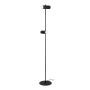 LAMPARA DE PISO LED, LUZ CÁLIDA 3000K, COLOR NEGRO, LAMPARA DE PIE MODERNA 12W