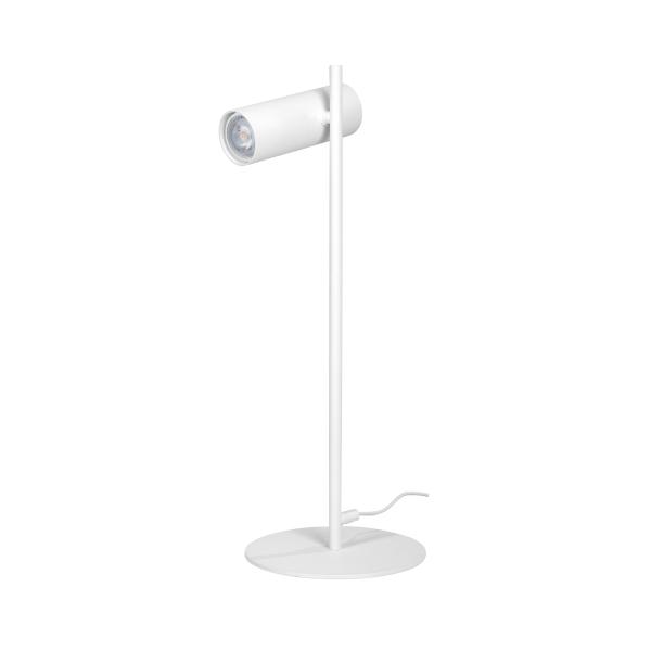 LAMPARA DE ESCRITORIO LED, LUZ CÁLIDA 2700K, COLOR BLANCO, LAMPARA DE LECTURA MODERNA 6W