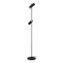 LAMPARA DE PISO LED, LUZ CÁLIDA 2700K, COLOR NEGRO, LAMPARA DE PIE MODERNA 12W