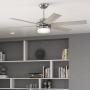 VENTILADOR DE TECHO KEMPTON 54" CLÁSICO PARA INTERIOR CON LED INTEGRADO NEGRO