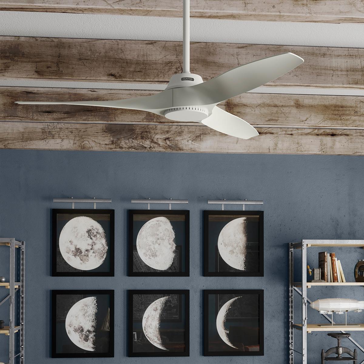 Ventilador de techo mosely 52" industrial para exterior blanco