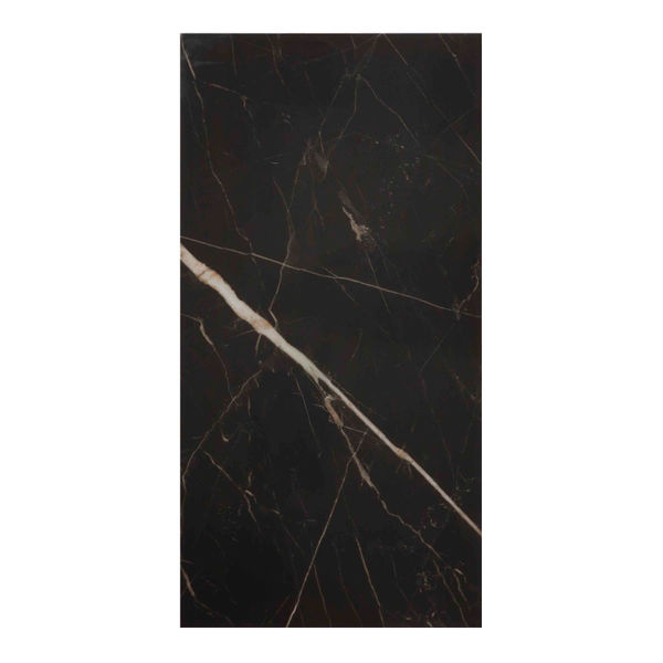 PISO PORCELANATO ANCONCA 60 X 120 CM NEGRO TIPO MÁRMOL CAJA CON 1.44 M2