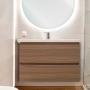 MUEBLE PARA BAÑO EMPOTRABLE MOSSET 32" CAFÉ MADERA INCLUYE LAVABO
