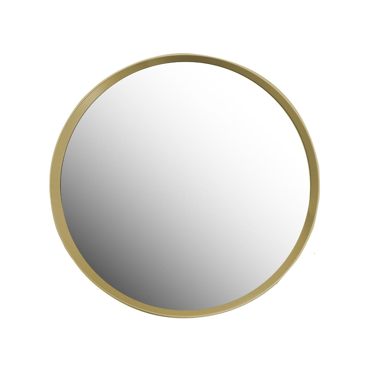 Espejo deluxe redondo dorado 70x8.5cm