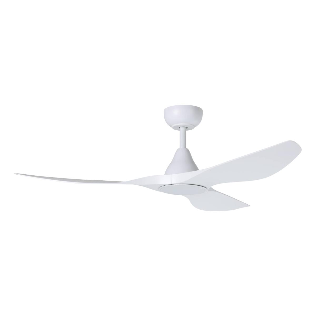 Ventilador de techo surfline 52" para interior con led integrado blanco mate