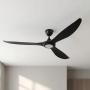 VENTILADOR DE TECHO MISSION BAY 72" PARA EXTERIOR CON LED INTEGRADO NEGRO