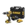 KIT DE TALADRO PERCUTOR/ATORNILLADOR DE LUZ DE TRABAJO LED 110 LUMENES 20V MAX