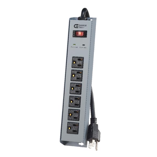 SUPRESOR DE PICOS COMMERCIAL ELECTRIC METÁLICO 6 CONTACTOS 700 J CABLE 2.44 M