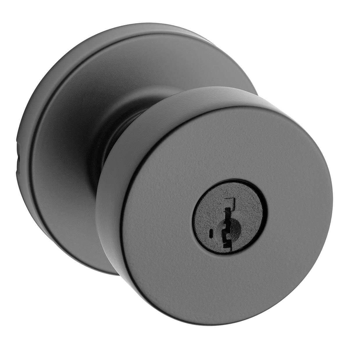 Pomo pismo entrada negro mate kwikset