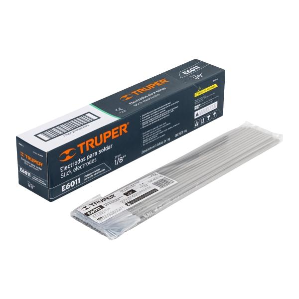BOLSA CON 1 KG DE ELECTRODOS 6011 DE 1/8 TRUPER